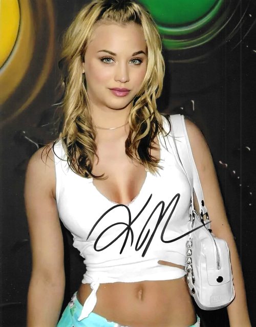 Kaley Cuoco, Signed 8"x10" Photograph