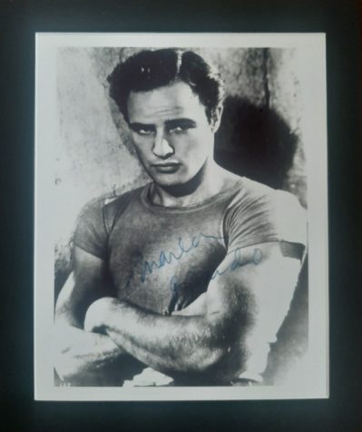 Marlon Brando, Signed 10x12 Matted Photograph