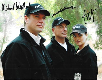 N.C.I.S. Cast, Signed 8.5x11 Photograph