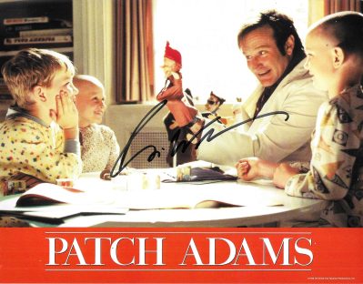 Robin Williams, Signed 8x10 "Patch Adams" Publicity Photograph