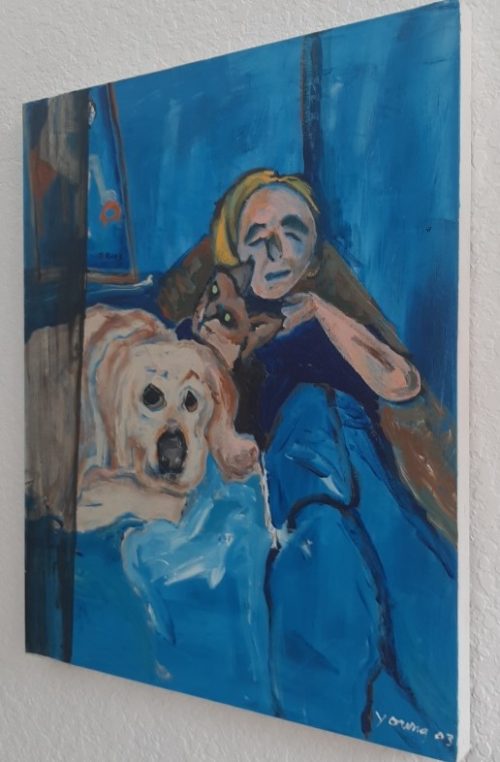 Burt Young "Happy Place" Original 30"x24" - Image 2