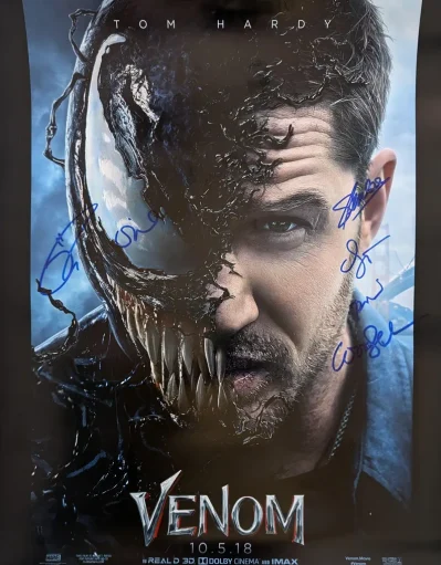 Venom Cast Signed 16"x20" Poster