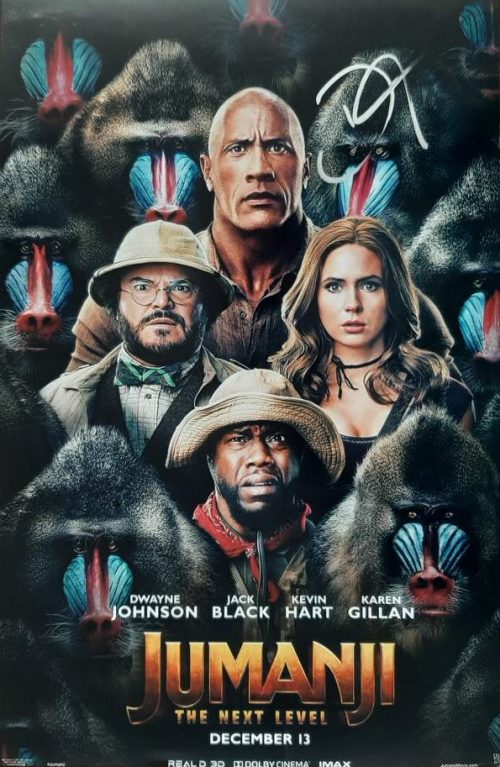 The Rock, Jumanji, Signed 11x17 Movie Poster Print