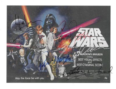Star Wars, Multi Signed 8.5x11 Poster