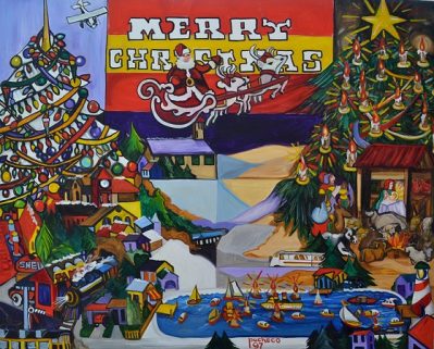 Ferdie Pacheco "Ybor Christmas" 48"x60" **PRICE ON REQUEST**
