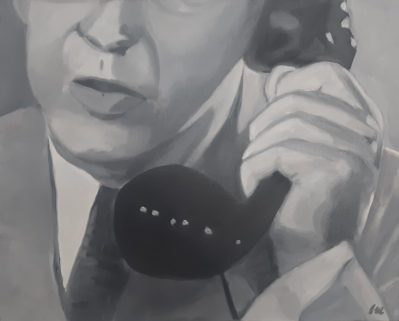 Eve Plumb “Anxiety #2” Oil on Canvas 24″x30″