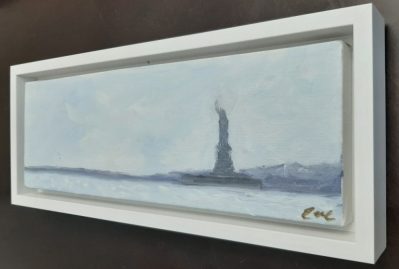 Eve Plumb “Statue of Liberty #3” Oil on Canvas 7″x9″ Framed
