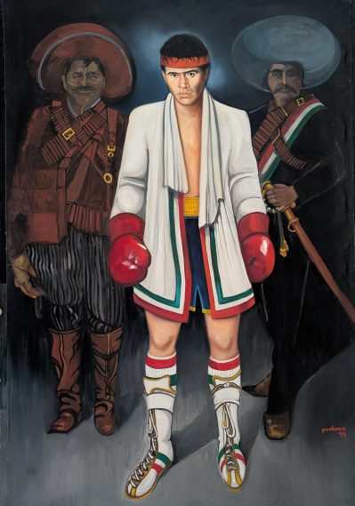 Ferdie Pacheco “Chavez El Campeon” 70″x36″ 1993 **Price on Request**