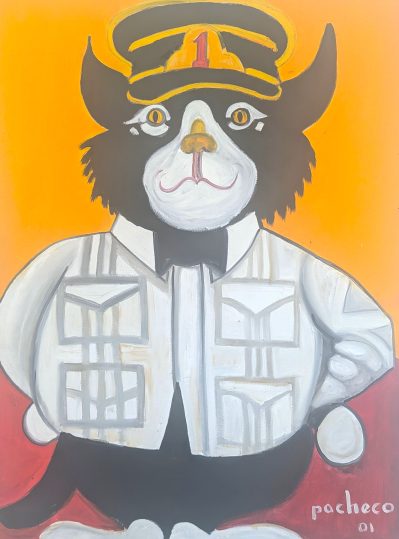 Ferdie Pacheco “Trolley Kat, Ybor City” 40″x30″ 2001